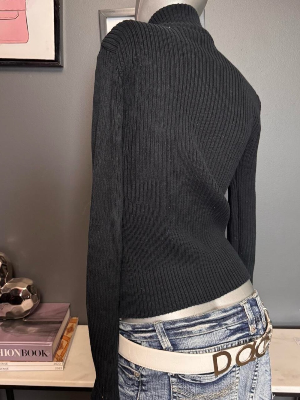GENUINE SUEDE Y2K Sweater Jacket - Picture 3 of 6